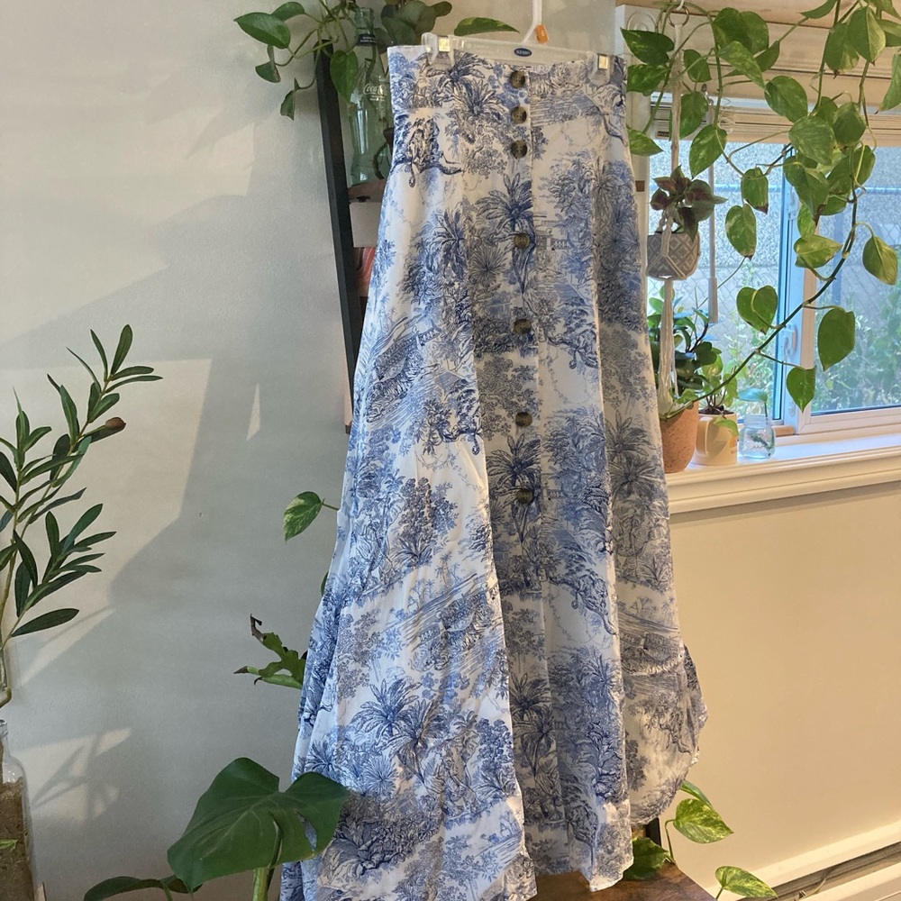 H&M Safari Patterned Maxi Skirt